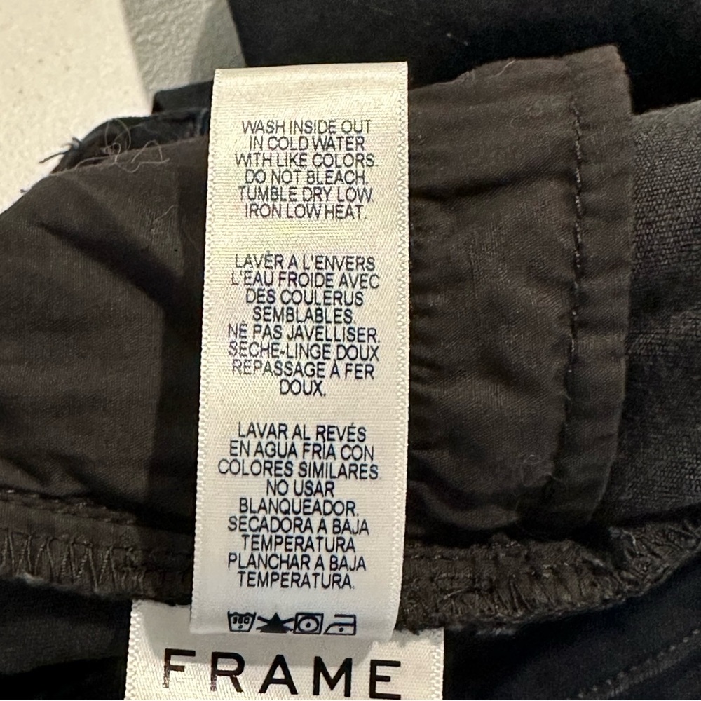 Frame Denim Ali High Rise Cigarette Byxbee Women's Black Skinny‎ Jeans Sz 27 - Picture 10 of 12